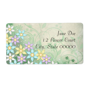 Étiquette Spring Dream Floral Flower Address Labels