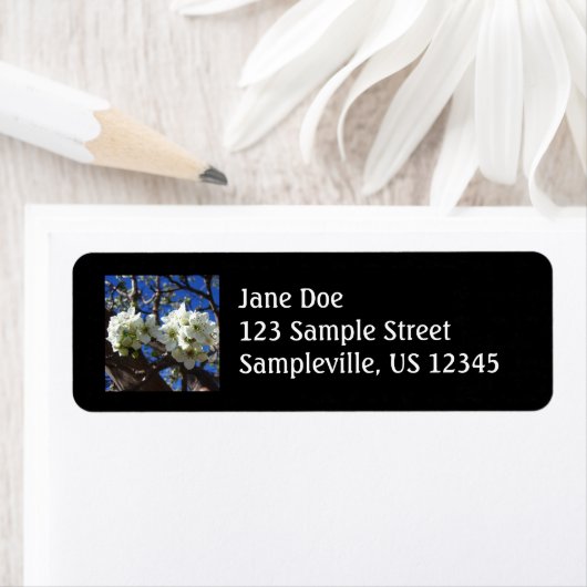 Étiquette Spring Flowering Pear Tree (En situation)