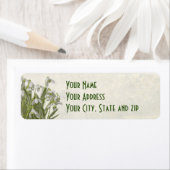 Étiquette Spring Snowdrops (En situation)