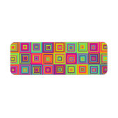 Étiquette Squares (Devant)