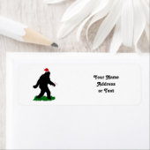 Étiquette Squatchine de Noël' (En situation)