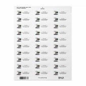 Étiquette squelette (Feuille entière)