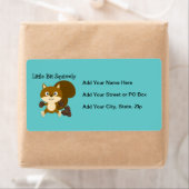 Étiquette Squirrely (En situation)