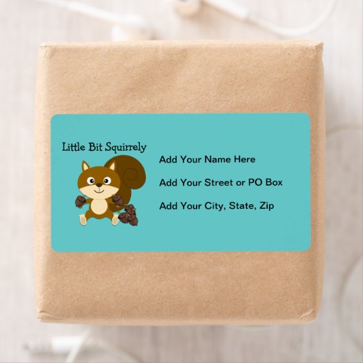 Étiquette Squirrely (En situation)