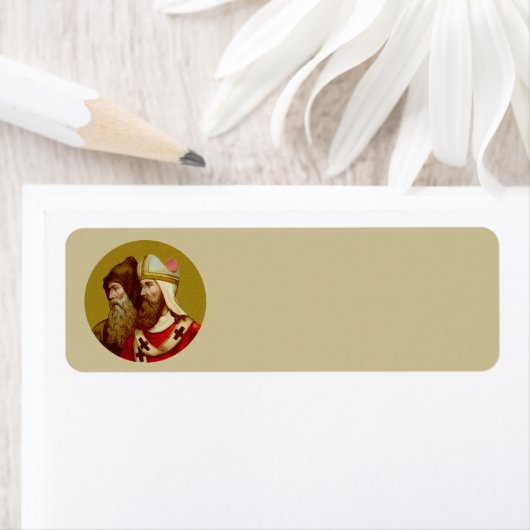 Étiquette SS. Cyril & Methodius (M 001) Étroit (En situation)