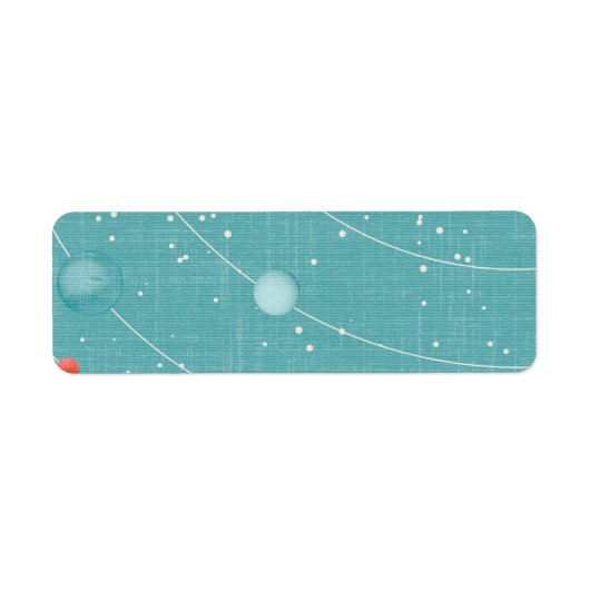 ÉTIQUETTE SSP CARTOON ENFANTS SYSTÈME SOLAIRE PAPIER PLANÈTE (Devant)