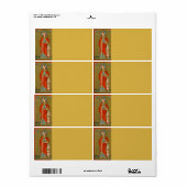 Étiquette St. Barbara (JP 01) (Feuille entière)