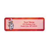 Étiquette St Bernard Noël En Rouge (Devant)