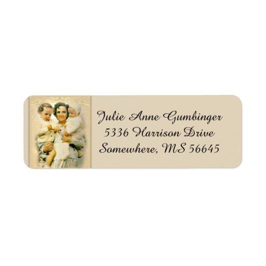 Étiquette St. Gianna Beretta Molla Mère catholique (Devant)