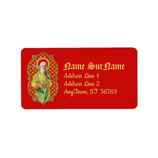 Étiquette St. Joseph d'une carte de commerce (TC 01) (Devant)