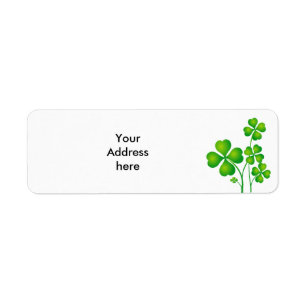Étiquette St. Patrick's Day Clover + vos idées