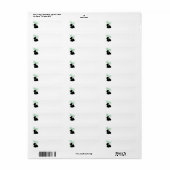 Étiquette St Patrick's Day Scottish Terrier (Feuille entière)