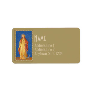 Étiquette St. Philomena avec Ancre (SNV 051)