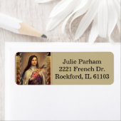 Étiquette St Therese la Petite Fleur (En situation)