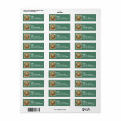 Étiquette St. Thomas l'Apôtre (JMAS 12) (Feuille entière)