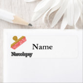 Étiquette Stamp Out Narcolepsie (En situation)