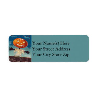 Étiquette Standing Jack-o'-lantern Halloween