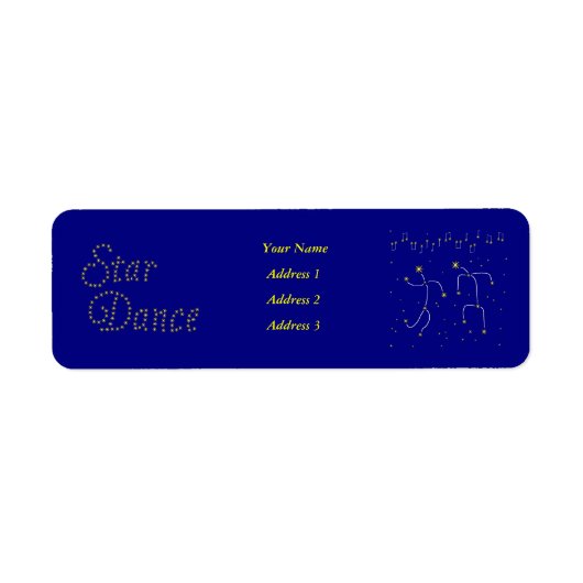 Étiquette Star Dance (Devant)