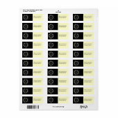 Étiquette Star d'or (Feuille entière)