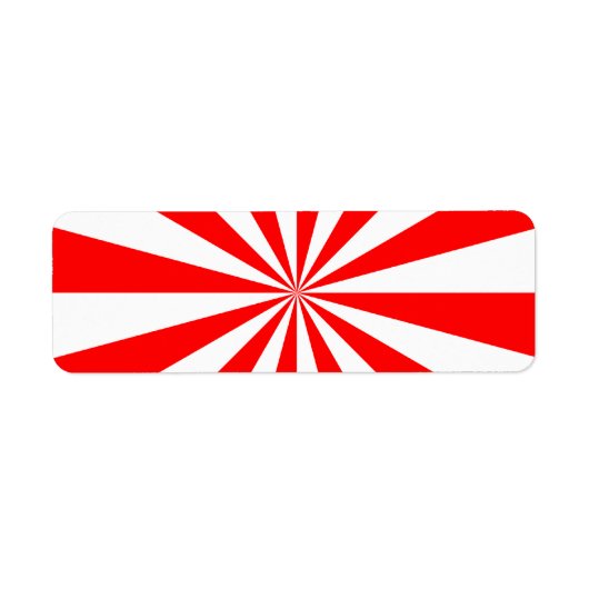 Étiquette Starburst rouge et blanc (Devant)