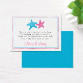 Étiquette Starfish Favor | Faveur de mariage (Bureau)