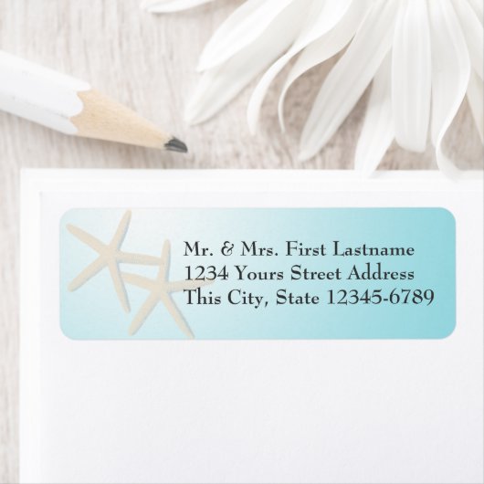 Étiquette Starfish Ocean Dreams (En situation)