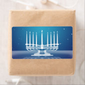 Étiquette Starlit Menorah II (En situation)