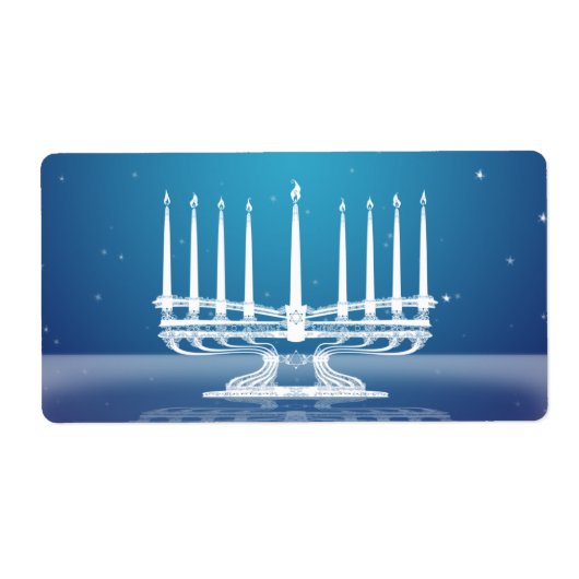 Étiquette Starlit Menorah II (Devant)