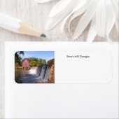 Étiquette Starr's Mill Georgia (En situation)