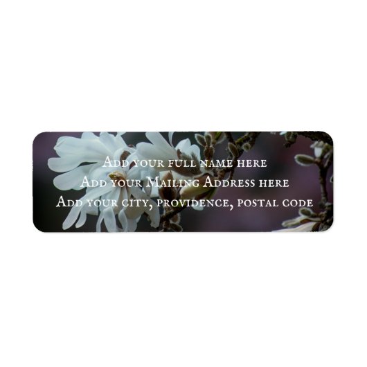 Étiquette Starry Magnolia (Devant)