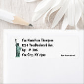 Étiquette Statue de la Liberté (En situation)