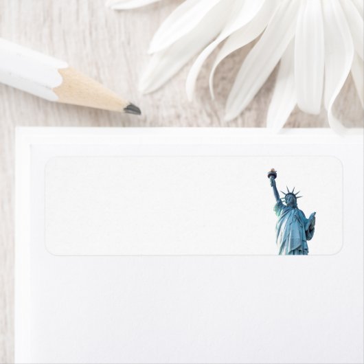 Étiquette Statue de la liberté (En situation)