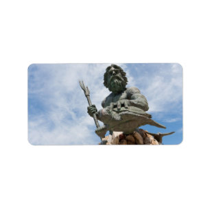 Étiquette Statue du Roi Neptune Virginia Beach