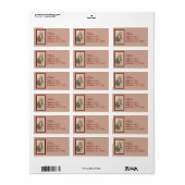 Étiquette Ste Rita de Cascia (M 015) (Feuille entière)