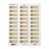 Étiquette Ste Rita de Cascia (M 015) (Feuille entière)