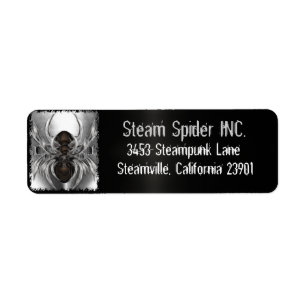 Étiquette Steam Spider Steampunk pour les particuliers et le