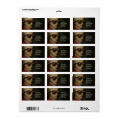 Étiquette Steampunk Mozart (Feuille entière)