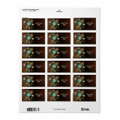 Étiquette Steampunk Rusty Background (Feuille entière)