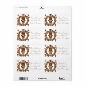 Étiquette Steampunk Thème Top Hat Skull Thunder_Cove (Feuille entière)