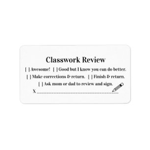 Étiquette Stick de classement de l'école de l'enseignant/tra
