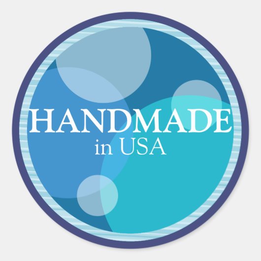 Étiquette Sticker artisanal aux USA (Devant)