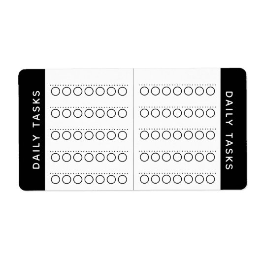 Étiquette Sticker du gestionnaire de liste de cont (Devant)
