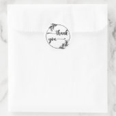Étiquette Sticker Merci simple (Sac)