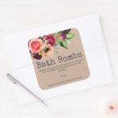 Étiquette Sticker Pour Bombes Baignoires Fabriquée (Enveloppe)