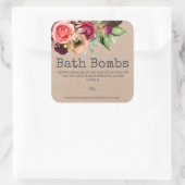 Étiquette Sticker Pour Bombes Baignoires Fabriquée (Sac)
