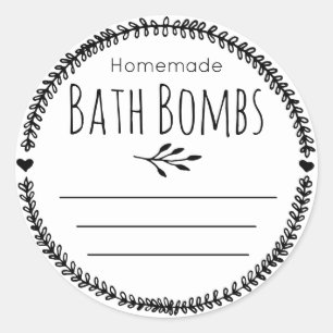 Étiquette Sticker Pour Bombes Baignoires Maison