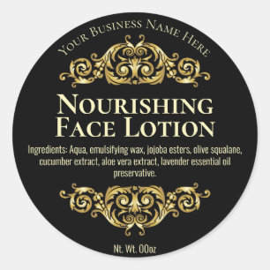 Étiquette Sticker Pour Lotion Visage Faite À La Ma