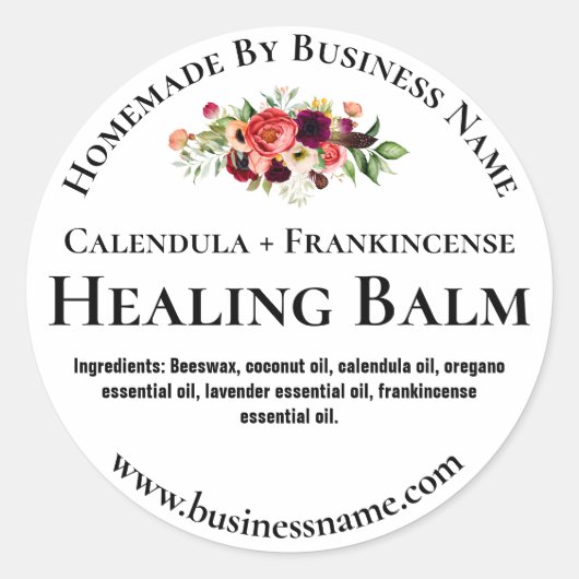 Étiquette Sticker Pour Saler De Guérison Maison Ba (Devant)