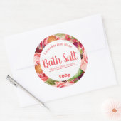 Étiquette Sticker Pour Sel Bain Maison (Enveloppe)