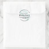 Étiquette Sticker Pour Sel Bain Maison (Sac)